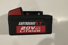Earthquake XT 4.0ah 20v Max Lithium Battery NEW Without Box
