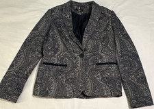 Tommy Hilfiger Womens Paisley One-Button Line...