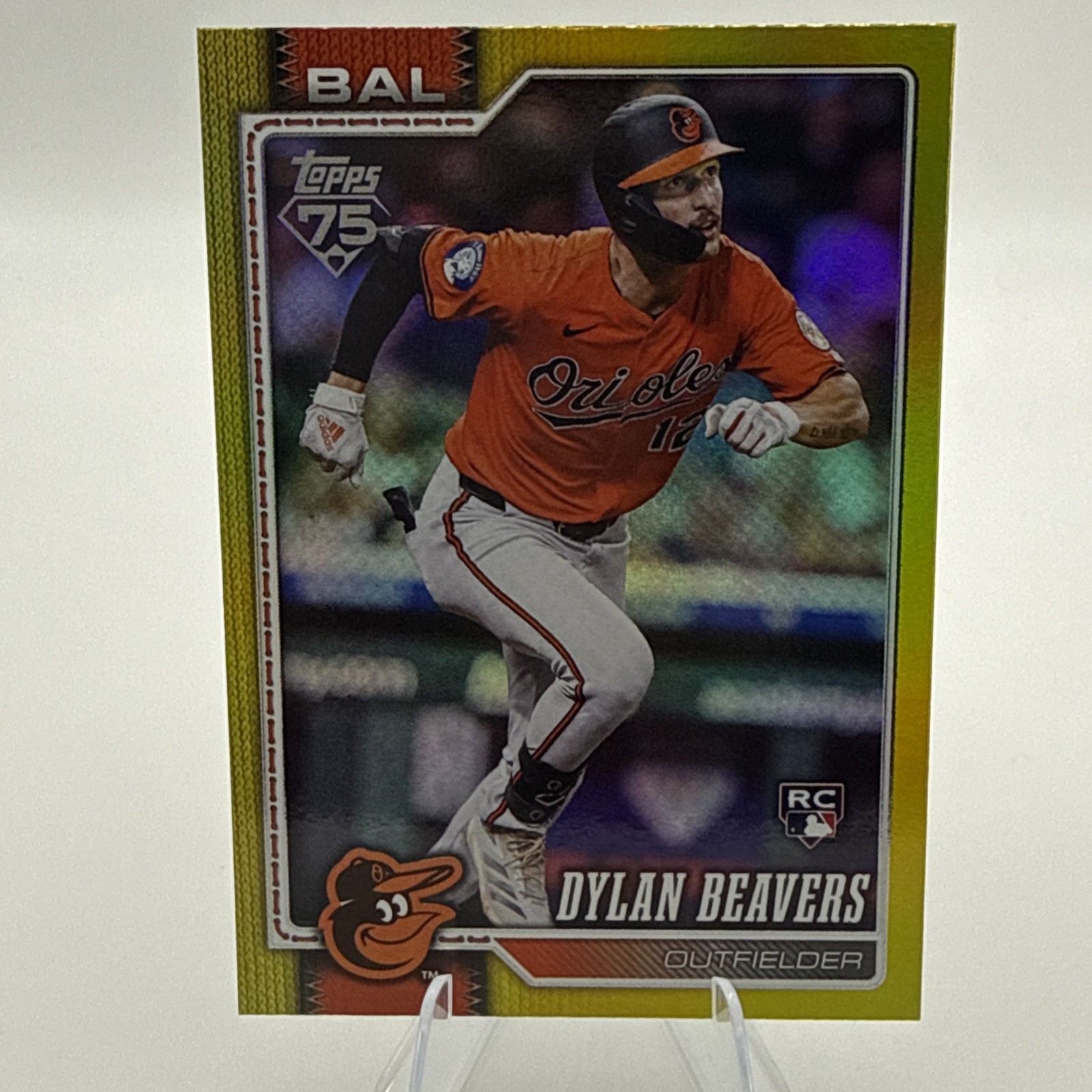 2026 Topps Series 1 Baseball Dylan Beavers Yellow Rainbow Foil /399 #339 Rookie