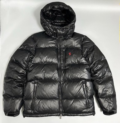 Ralph Lauren Gorham Daunen Jacke (Glossy Optik)   Schwarz Gr. M