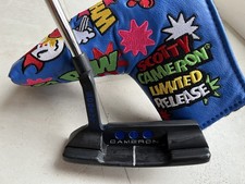 Scotty Cameron Custom Blue Turf Wars putter and headcover (34 Inch)