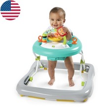 Baby Walker W/ Activity Station Removable Extra-High Seat Adjustable Heights Hot