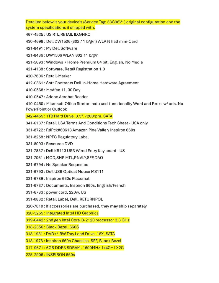 Dell Inspiron i660s-3079BK Desktop (Black) with Monitor - Image 4 of 4