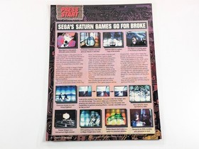 Lunar The Silver Star 1992 video game Laminated Ad Sega CD Working Designs Gift