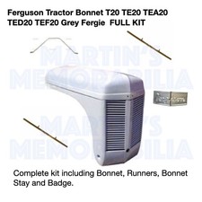 Ferguson Tractor Bonnet T20 TE20 TEA20 TED20 TEF20 Grey Fergie  FULL KIT