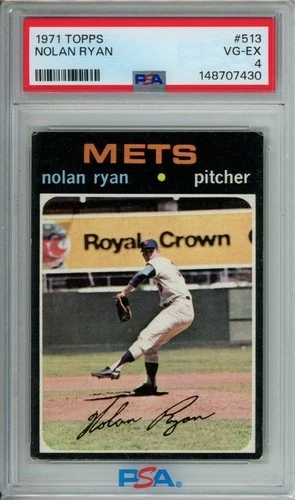 Nolan Ryan 1971 Topps #513 New York Mets PSA 4