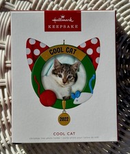 2022 Hallmark Keepsake Ornament Cool Cat Frame Your Own Feline Photo NEW in Box
