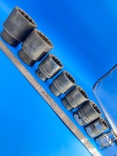 Snap-on Socket Set 3/4” 1” Dr 3/4” to 1-7/8” 12 Point 8 Pieces T-5-1