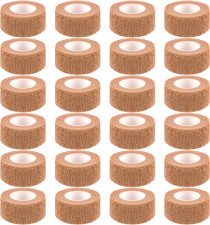 24 Pack Self Adherent Cohesive Wrap Bandages 1 Inches X 5 Yards,First Aid Tape,