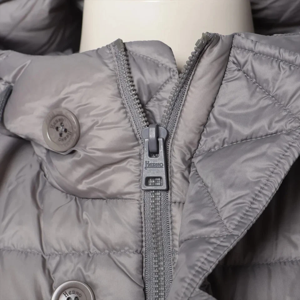 Herno Grove Nylon Down jacket 54 Men's Gray PI0764U - Image 3 of 4