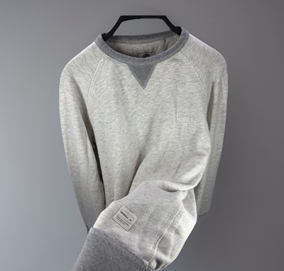 O Neill Sweatshirt Pullover Herren Medium Grau Slim Fit Skater Streetwear Y2K Retro