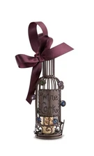 Cork Cage Ornament Wine Bottle 4”
