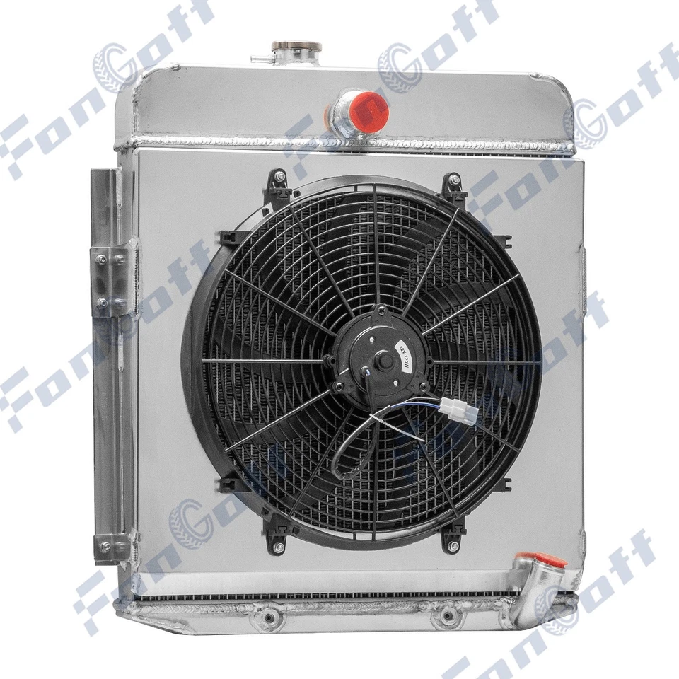 4 Row Radiator&Shroud+Fan for 1949-50 Plymouth Deluxe/Special Deluxe Pickup - Изображение 2 из 4