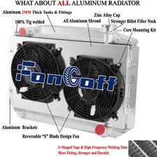 4-row Radiatorshroud Fan For 1955-1960 Chevy Corvette 350 V8 4.6l Mt 1959 1958 4-row Radiatorshroud Fan For 1955-1960 Chevy Corvette 350 V8 4.6l Mt 1959 1958