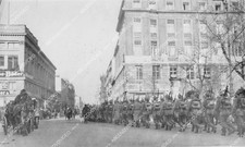 crp-372 1918 news photo historic Germany troops march thru Friederick Strasse cr
