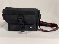 NIKON Vintage Black Camera Canvas Bag w/ Strap - Compact Size - Tele Touch 35mm