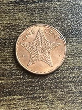 1985 Bahamas 1 One Cent World Coin Actual Coin TB3882*