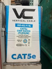 Efficient Cables CAT5E Plenum UTP Solid Copper 1000FT Network LAN Cable