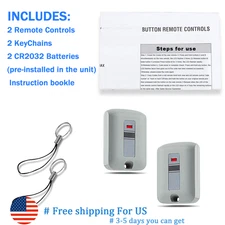 2PCS Garage Door Remotes For Linear 10 DIP 300MHz Multi-code 306010  30891