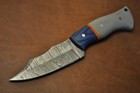 Custom Handmade Damascus Steel Knife With Resin Handle With Cover 270 — photo 1