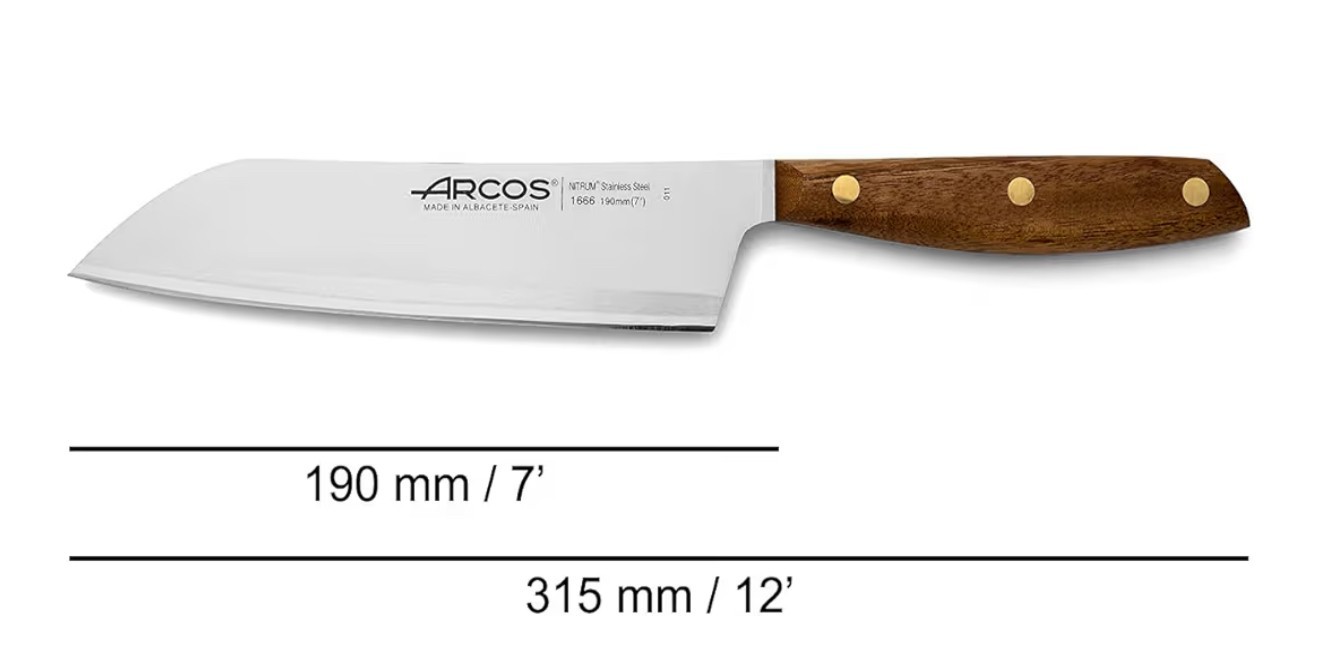 New ARCOS Santoku Knife 7 Inch Stainless Steel  Kitchen Knife Ovenkol