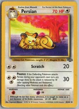 PERSIAN 42/64 UNCOMMON JUNGLE POKEMON UNLIMITED on eBay