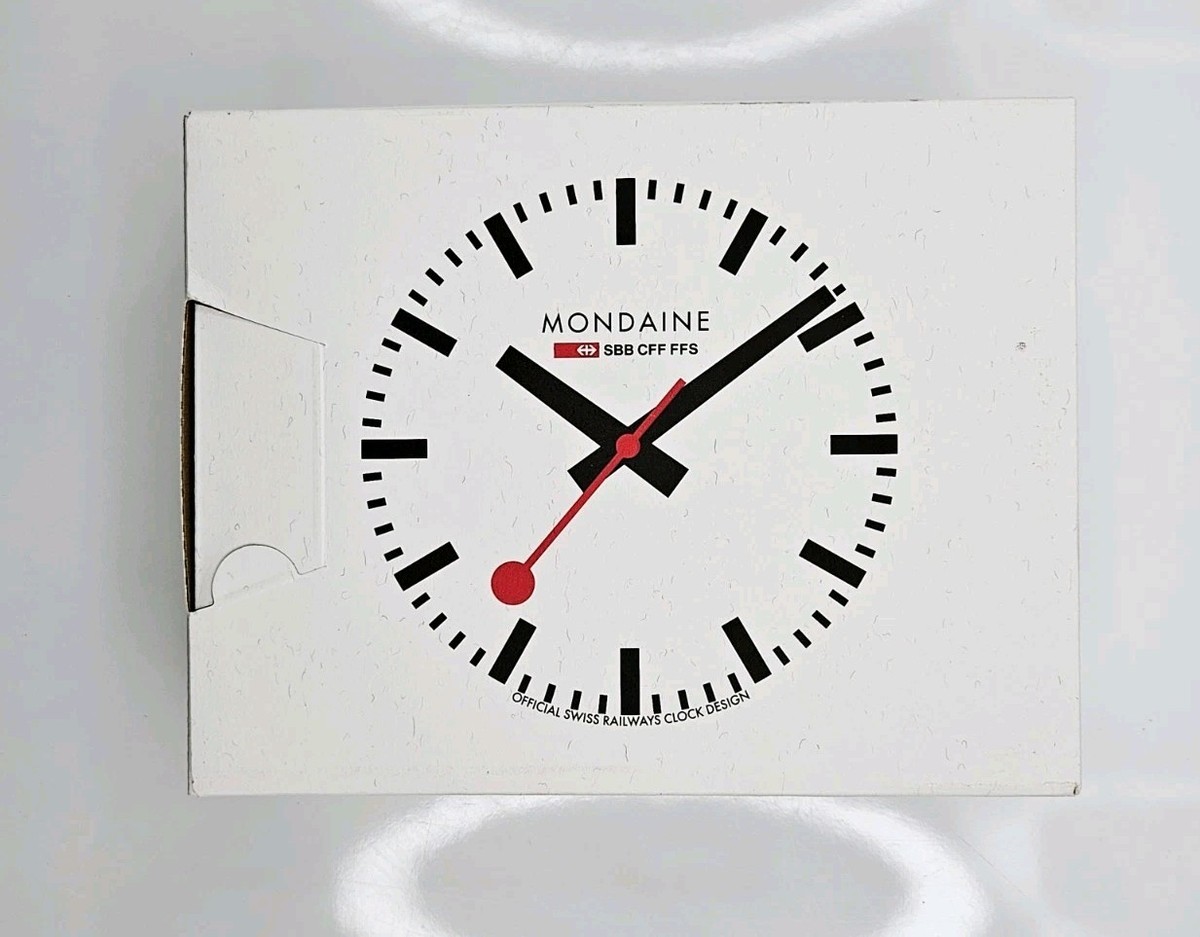 Mondaine Official Swiss Railways Desk- Wall Clock a997.mcal.66sbv