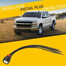 Fit 2016-2018 Chevrolet Silverado Xenon HID LED Headlight Connector Pigtail Plug