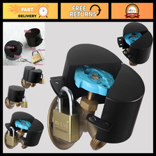 Outdoor Faucet Lock Padlock Kit - Water Hose Bib Spigot Security Cover, 1.5"-3