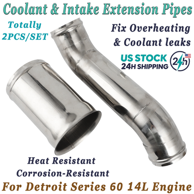 #ad #ad For Detroit Coolant Pipeamp;Intake Extension Pipe Kit Series 60 14L Engine Fix Leak $109.97