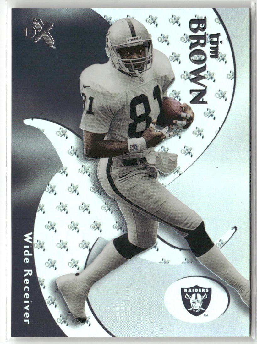 2000 FLEER E-X #28 TIM BROWN OAKLAND RAIDERS