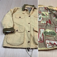 Vintage 90s Calvin Klein Barn Coat Chore Jacket Large Women’s Corduroy Collar