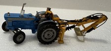 Corgi Toys 72 Ford 5000 Tractor With Trenching Bucket And Farmer Figure.