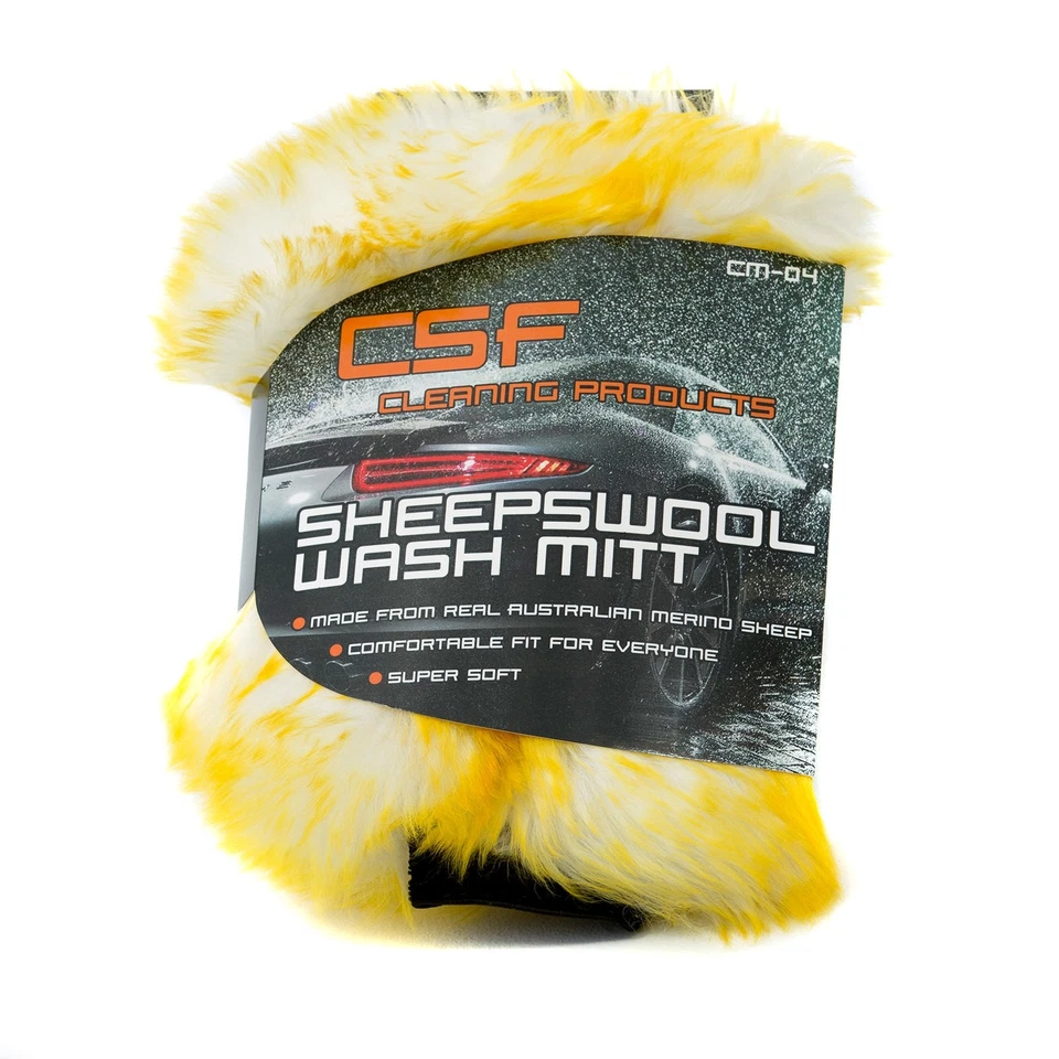 100% Merino Schaf Wolle Waschhandschuh für die Auto Wäsche Kfz Pflege - Bild 2 von 3