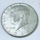 1968-D Kennedy Half Dollar 40% Silver, Circulated Coin #7128