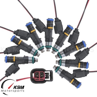 8 EV14 80lb 850cc fuel injectors for LS2 6.0 Pontiac GTO C6 Corvette CTS-V 5.3