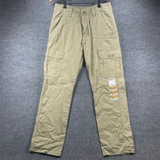 Wrangler Flex Cargo Pants NWT Men's 30X30 Beige Relaxed Fit Outdoor Trail