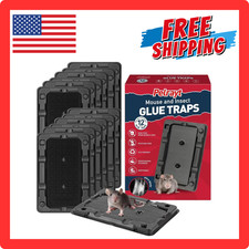 Mouse  Insect Sticky Traps 12 Pack Heavy Duty Non-Toxic Glue Rat Mice Catcher