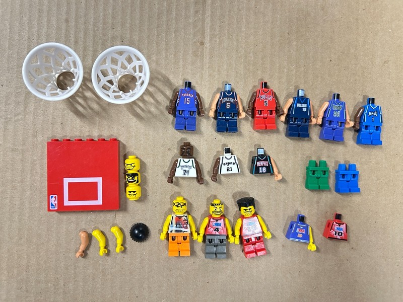 LEGO Brand BASKETBALL NBA Themed Minifigures, Accessories & Figure parts LOT