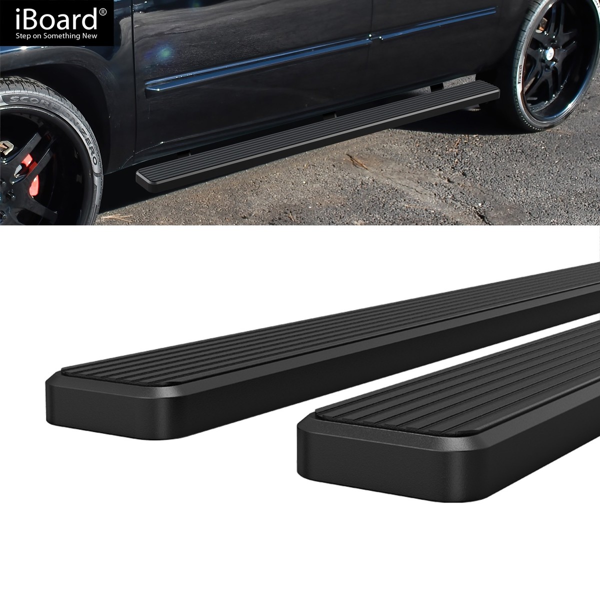 APS Running Board Side Step 5in Black Fit Cadillac Escalade EXT 02