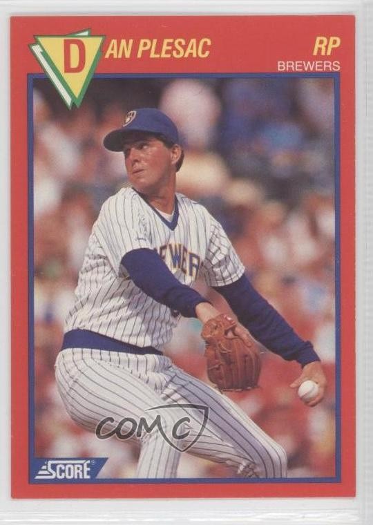 1989 Score 100 Hottest Players Box Set Dan Plesac #32 0l4h