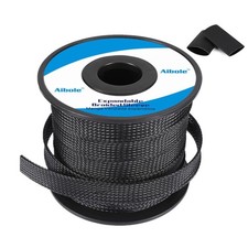 100ft1/4 Inch Pet Expandable Braided Cable Sleeve Wire Loom Wire Sleeving For Ho
