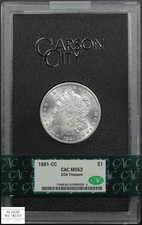 Carson City Grade MS 62 1881 Year Morgan US Dollars (1878-1921