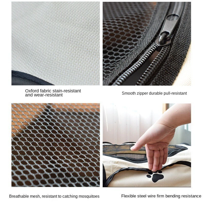 Cat Tent House Portable Folding Cage For Indoor and Outdoor Travel - Image 3 of 4