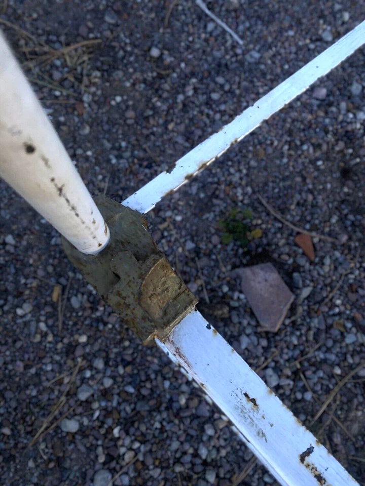 Marco de cama de hierro antiguo estilo vintage/cabecero curvo 59" pie de cama 40" 75" l 53,4' W, Foto 3 de 4