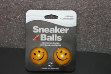 Sneaker Balls Shoe Freshener Used also for Gym Bags ,Lockers , Smiley Face - New
