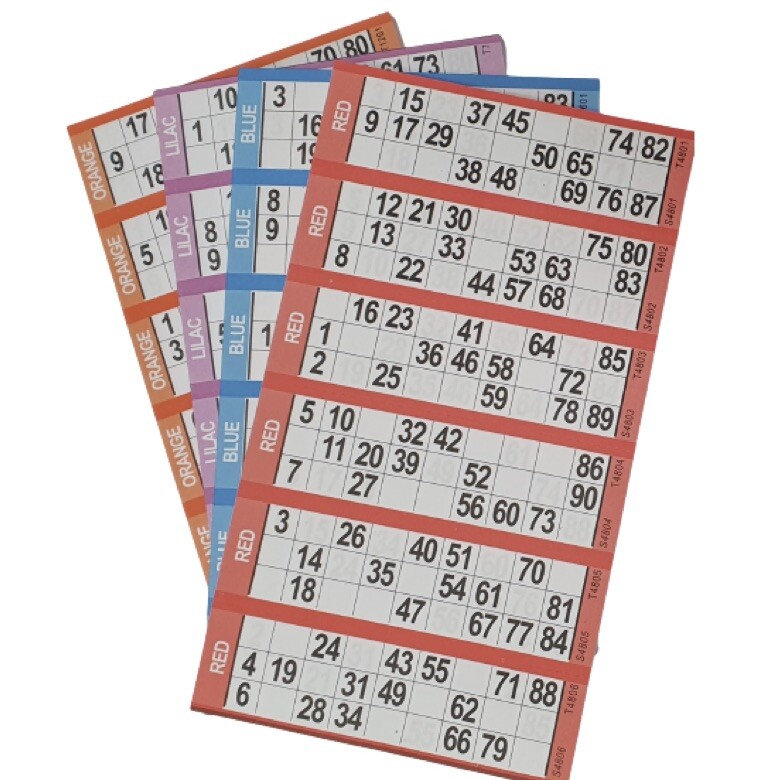 Blocco Biglietti Bingo Da 600 - Quickies Pad Con 6 TV A Colori - Foto 10