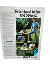 1977 adidas Shoes From Head To Toe and Beyond Original Print Ad Vintage 70s
