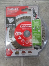 NEW DIABLO 4-1/2 in. Turbo Diamond Masonry Cut-Off Blade-115mm- DDD045TUR101C