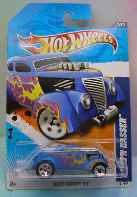 2011 Hot Wheels PASS'N GASSER #97  satin blue; flames   Heat Fleet Z1